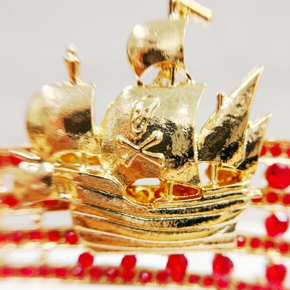 Pirate Queen Tiara, Gold Tiara, Costume Headpiece, Halloween Crown, Cosplay main image 6